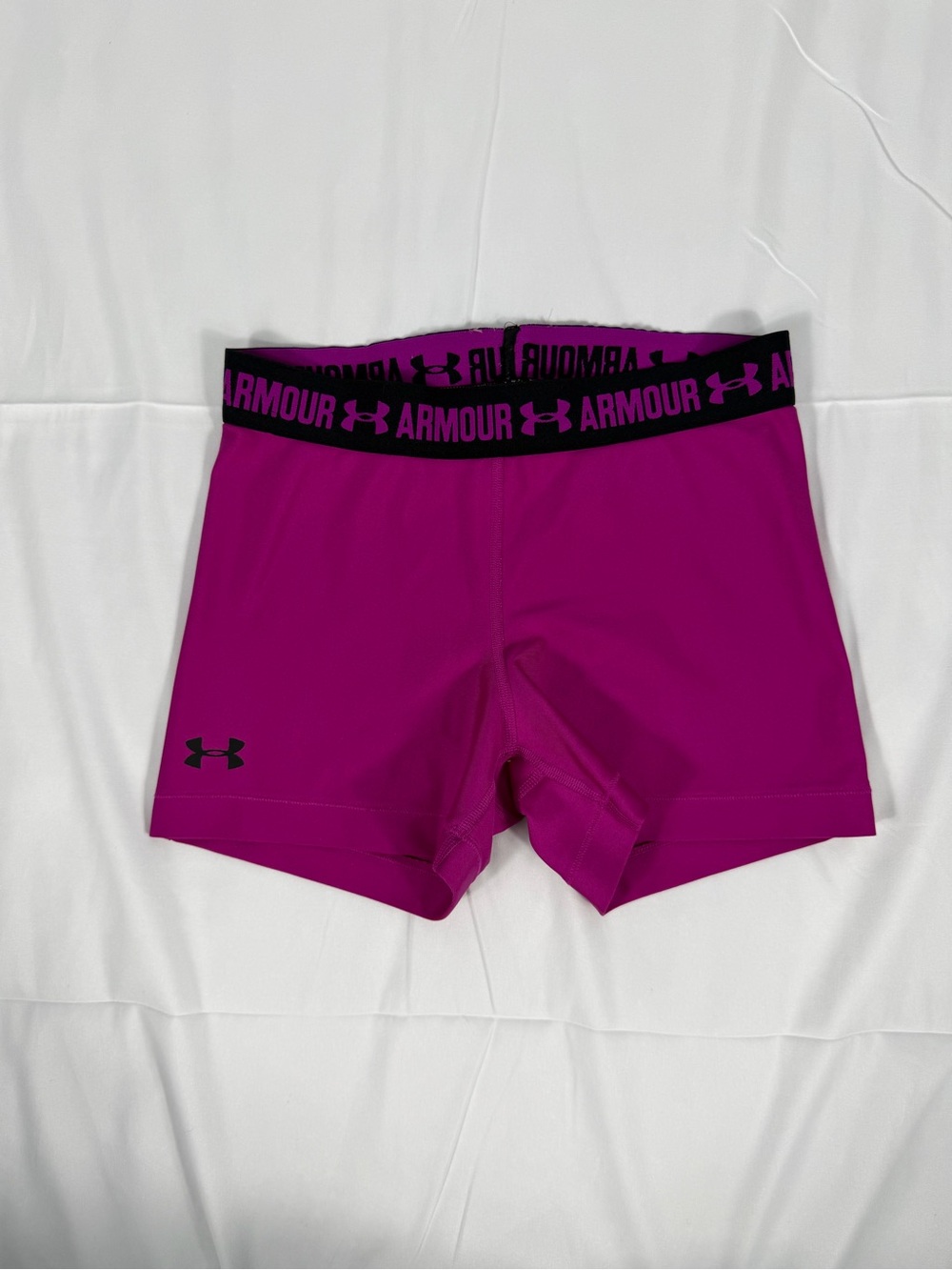 Women's Under Armour Purple Shorty Compresion Shorts, Size XS
